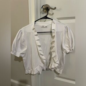 Women’s Short Sleeve Cropped Sweater